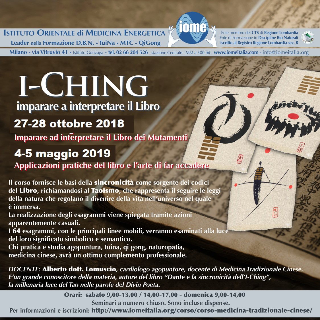 I Ching I King 2018 19 corsi